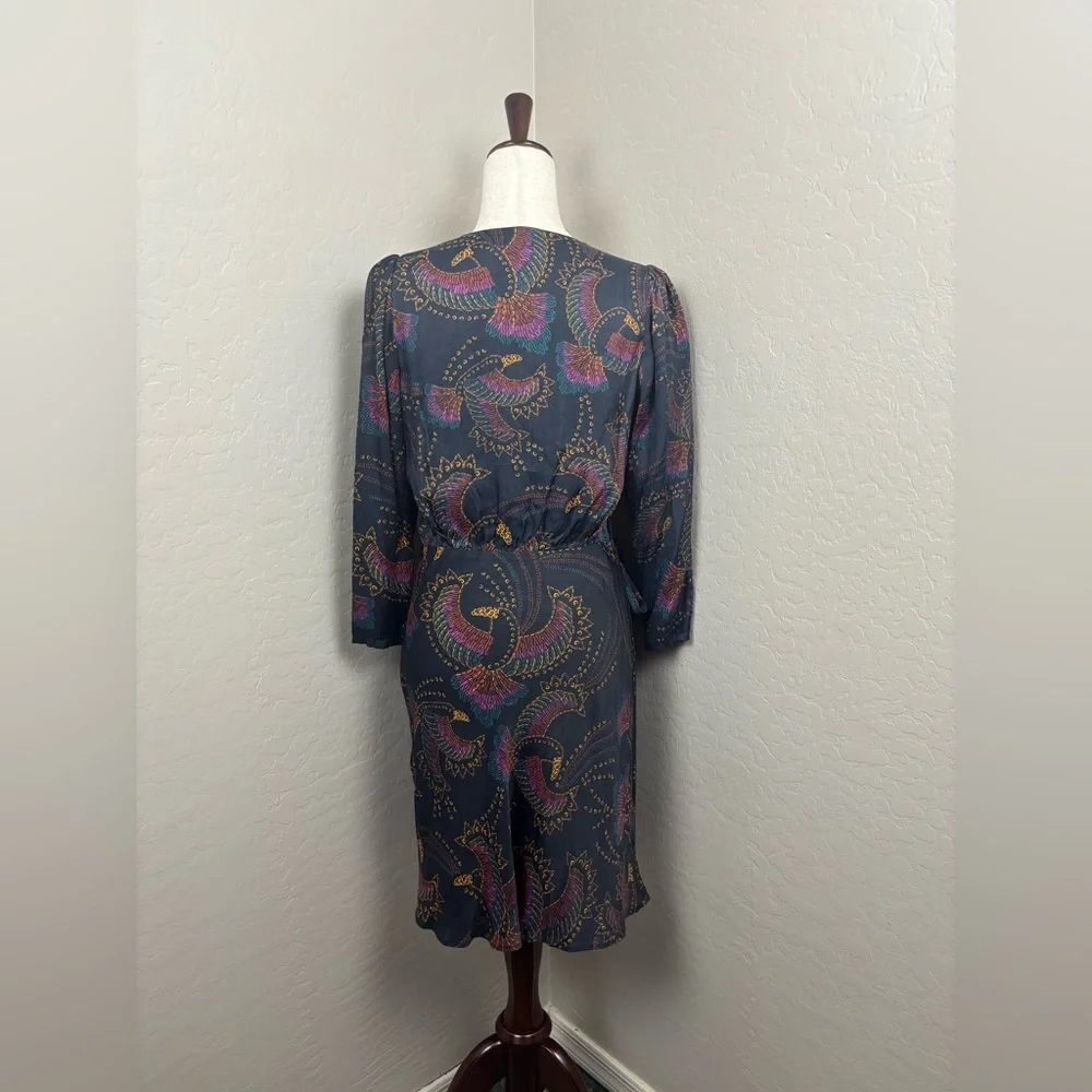 EUC - Farm Rio - Sequin‎ Toucans Mini Wrap Dress